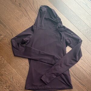 Nike Women's Dark Purple Hoodie size Small  lightweight running long sleeve